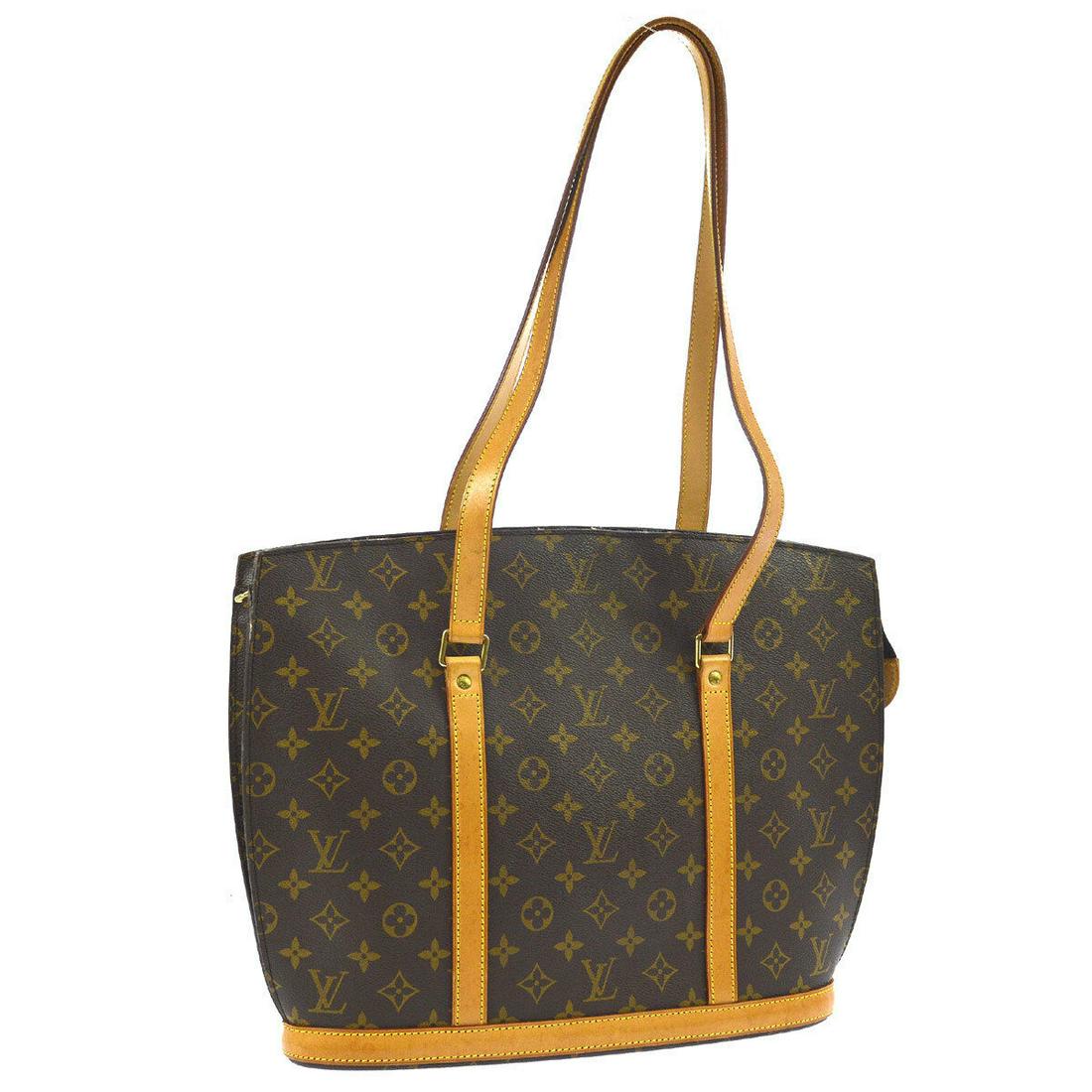 Authentic LOUIS VUITTON BABYLONE Monogram Canvas,: Brand: LOUIS VUITTON Material: Monogram Canvas, Leather Style: Totes & Shoppers Color: Brown Size(inch): W13.8 x H12.2 x D4.3 " / Strap Drop: 12.2 Size(inch): W 13.8 x H 12.2 x D 4.3 "Strap Drop. 12.2