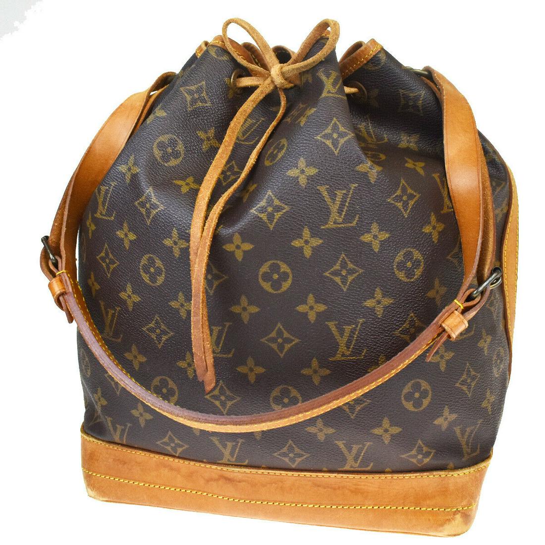 Authentic LOUIS VUITTON LEATHER BN Monogram Leather: Brand: LOUIS VUITTON Material: Monogram Leather Style: Shoulder Bag Color: Brown Size(inch): W 10.2 x H 13.4 x D 7.5 "(approx.) Country of Origin: France Come with: - All Bidhaus items come with a 100