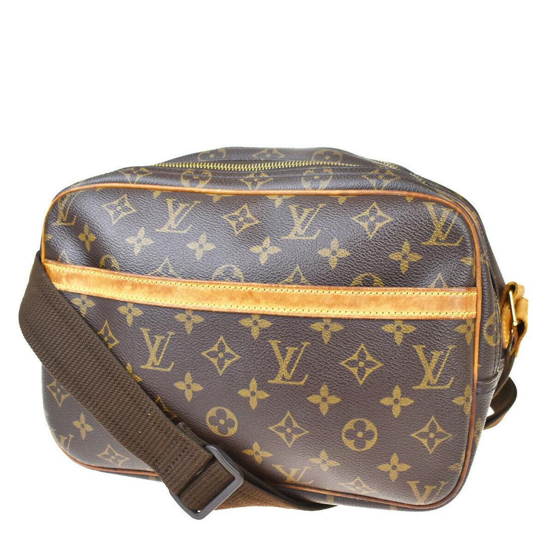 Authentic LOUIS VUITTON LEATHER Monogram Leather: Brand: LOUIS VUITTON Material: Monogram Leather Style: Shoulder Bag Color: Brown Size(inch): W 10.6 x H 7.9 x D 5.1 "(approx.) Country of Origin: France Come with: - All Bidhaus items come with a 100%