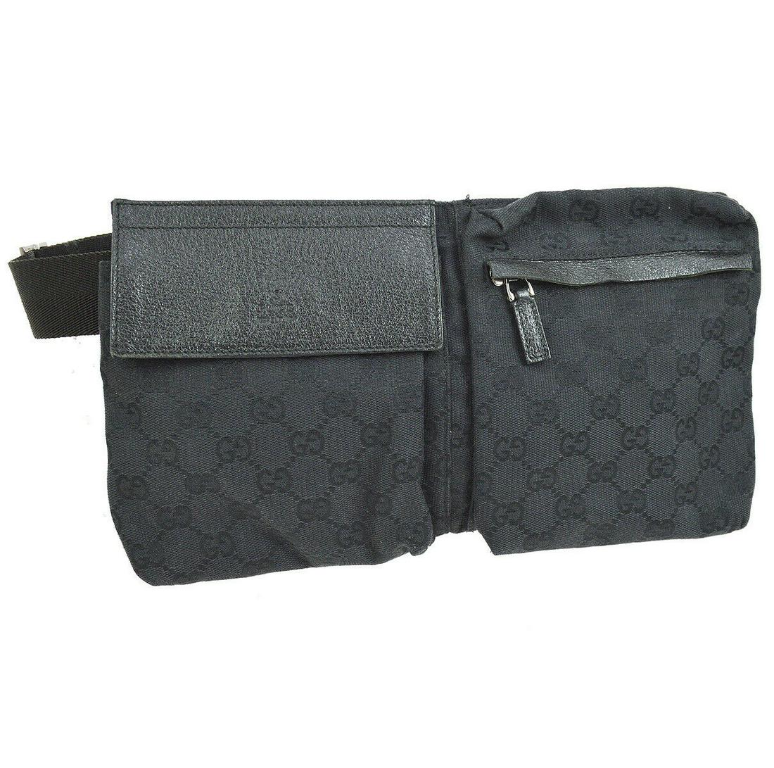 gucci black bum bag