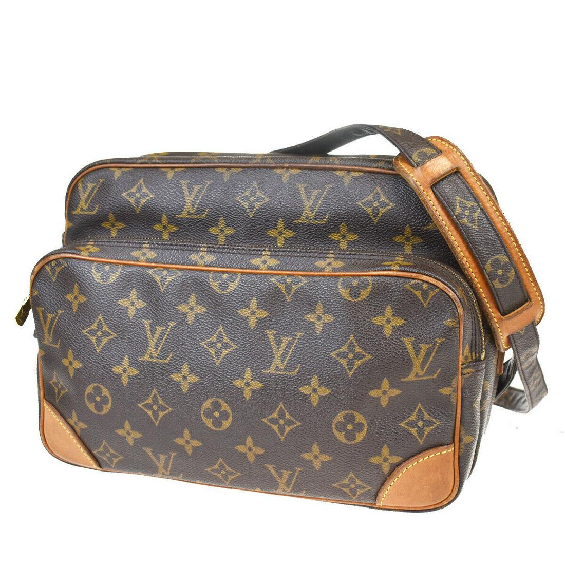 Authentic LOUIS VUITTON LEATHER Monogram , Leather: Brand: LOUIS VUITTON Material: Monogram , Leather Style: Shoulder Bag Color: Brown Size(inch): W 10.6 x H 7.9 x D 4.7 "(approx.) Country of Origin: France Come with: - All Bidhaus items come with a 10