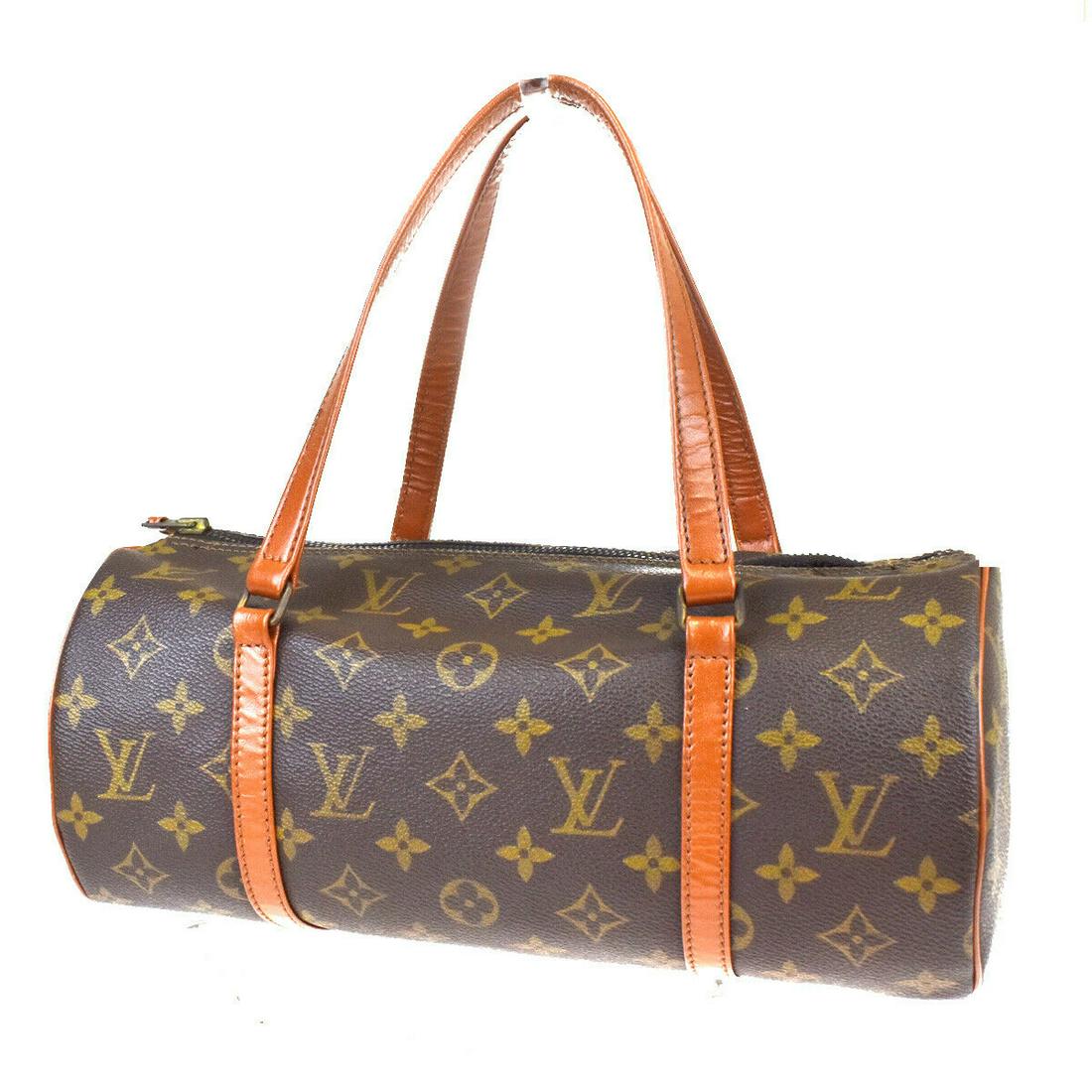 Authentic LOUIS VUITTON PAPILLON 30 Monogram,Leather: Brand: LOUIS VUITTON Material: Monogram,Leather Style: Hand Bag Color: Brown Size(inch): W 11.8 x H 5.9 x D 5.5 "(approx.) Country of Origin: France. Come with: - All Bidhaus items come with a 100% mo