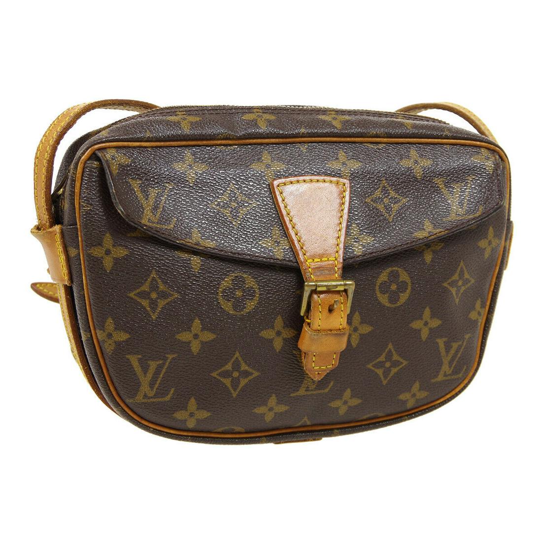 Authentic LOUIS VUITTON Monogram Canvas, Leather: Brand: LOUIS VUITTON Material: Monogram Canvas, Leather Style: Crossbody Color: Brown Size(inch): W9.1 x H6.3 x D2.0 " Size(inch): W 9.1 x H 6.3 x D 2.0 "Strap Drop. 18.9 - 22.4 " Country of Origin: F