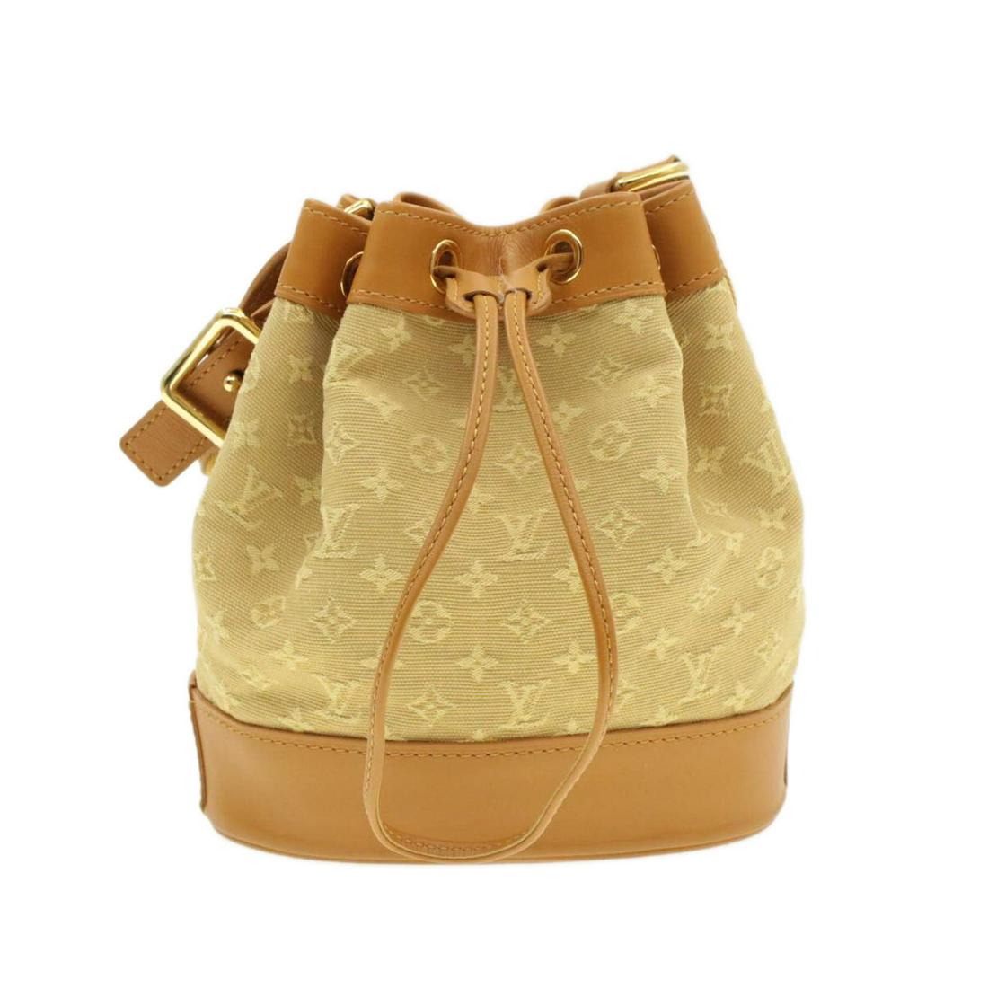 Authentic LOUIS VUITTON NOE Monogram Mini Canvas: Brand: LOUIS VUITTON Material: Monogram Mini Canvas Style: Shoulder Bag Color: Beige Size(inch): W6.69 x H7.48 x D4.33" / Shoulder Drop 7.08"(Approx) Country of Origin: France Accessory: Dust Bag All 