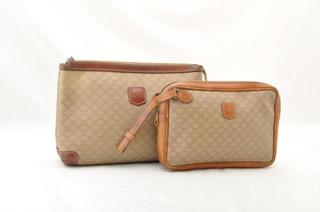 Authentic CELINE PVC Leather Clutch Bag: Brand: CELINE Material: PVC Leather Style: Clutch Bag Color: Beige Size(inch): â€“ Country of Origin: â€“ Accessory: There is no item box and dust bag. We will send only the item which is pu