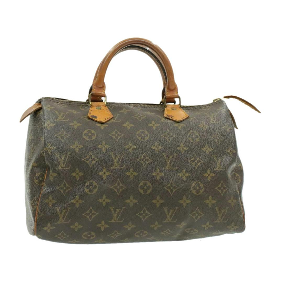 Authentic LOUIS VUITTON SPEEDY 30 Monogram Canvas Hand: Brand: LOUIS VUITTON Material: Monogram Canvas Style: Hand Bag Color: Monogram Size(inch): W12 x H9 x D6.5â€³(Approx) Country of Origin: France Accessory: There is no item box and dust bag. We wil