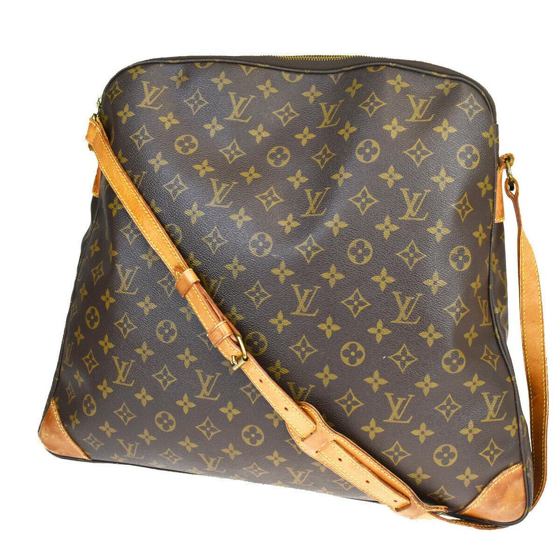 Authentic LOUIS VUITTON LEATHER Monogram Leather: Brand: LOUIS VUITTON Material: Monogram leather Style: Shoulder Bag Color: Brown Size(inch): W 18.1 x H 15.4 x D 3.5 "(approx.) Country of Origin: France Come with: - All Bidhaus items come with a 100