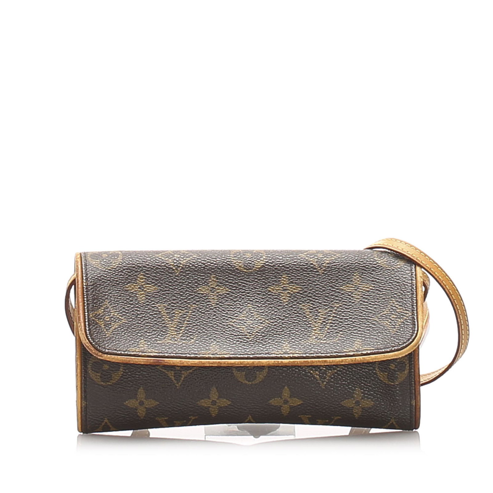 Authentic Louis Vuitton Monogram Pochette Twin Pm: The Pochette Twin PM features a monogram canvas body, a flat leather shoulder strap, and a front flap with a magnetic closure.Brand: Louis Vuitton Model: Monogram Pochette Twin PM Origin: Spain Catego