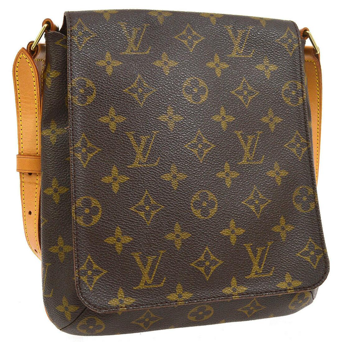 Authentic LOUIS VUITTON Monogram Canvas, Leather: Brand: LOUIS VUITTON Material: Monogram Canvas, Leather Style: Shoulder Bag Color: Brown Size(inch): W9.3 x H9.8 x D3.0 " / Strap Drop: 10.2 - 12.6 Size(inch): W 9.3 x H 9.8 x D 3.0 "Strap Drop. 10.2 