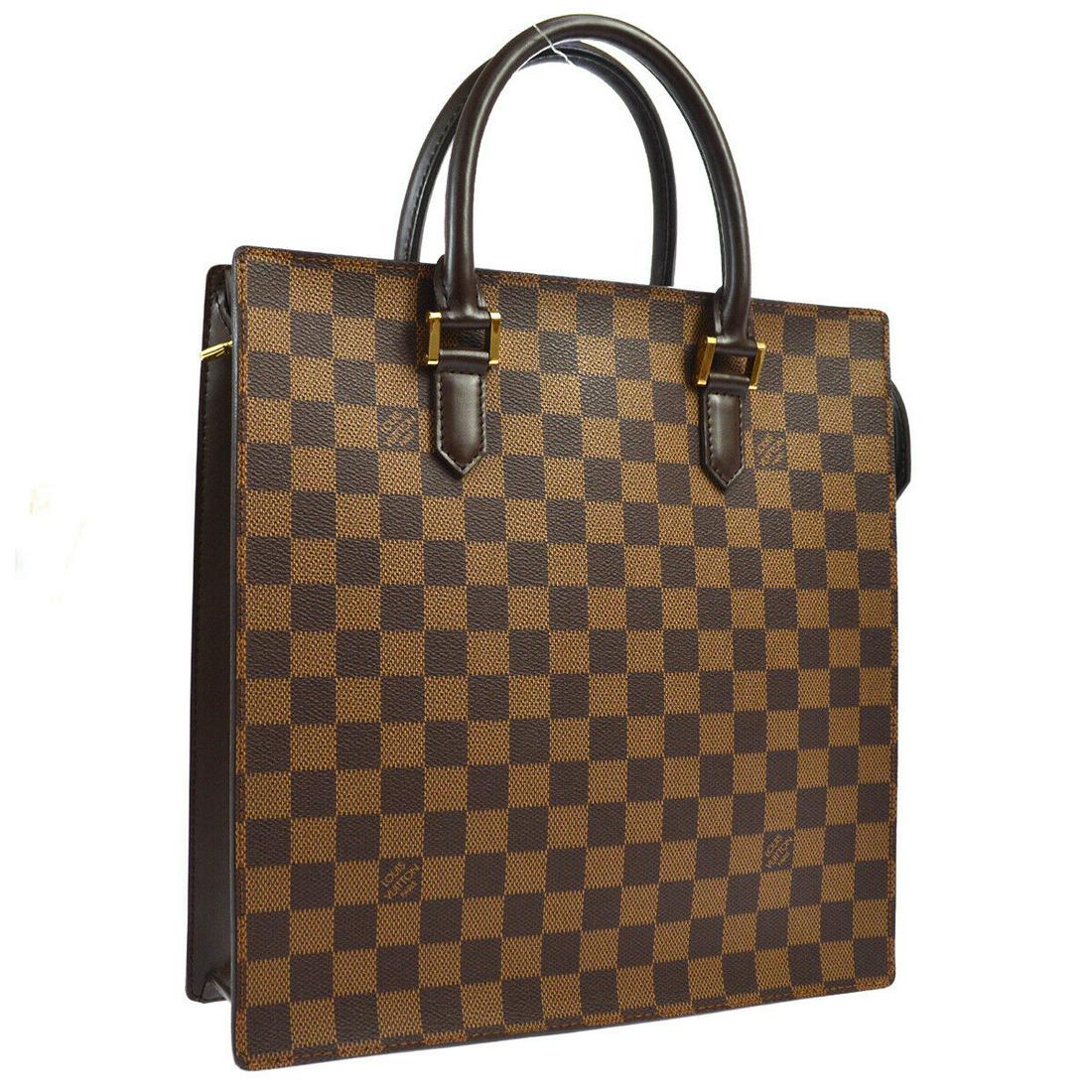 Authentic LOUIS VUITTON VENICE PM Damier Canvas,: Brand: LOUIS VUITTON Material: Damier Canvas, Leather Style: Tote Color: Brown Size(inch): W11.4 x H11.4 x D2.8 " / Strap Drop: 4.7 Size(inch): W 11.4 x H 11.4 x D 2.8 "Handle Drop. 4.7 " Country of O