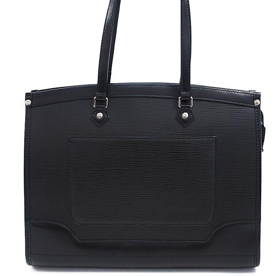 Authentic LOUIS VUITTON MADELEINE GM Leather Shoulder: Brand: LOUIS VUITTON Material: Leather Style: Shoulder Bag Color: Black Size(inch): W:13.4"Ã—H:10.2"Ã—D:5.5"Strap drop:20.7" Come with: None All Bidhaus items come with a 100% money-back authent