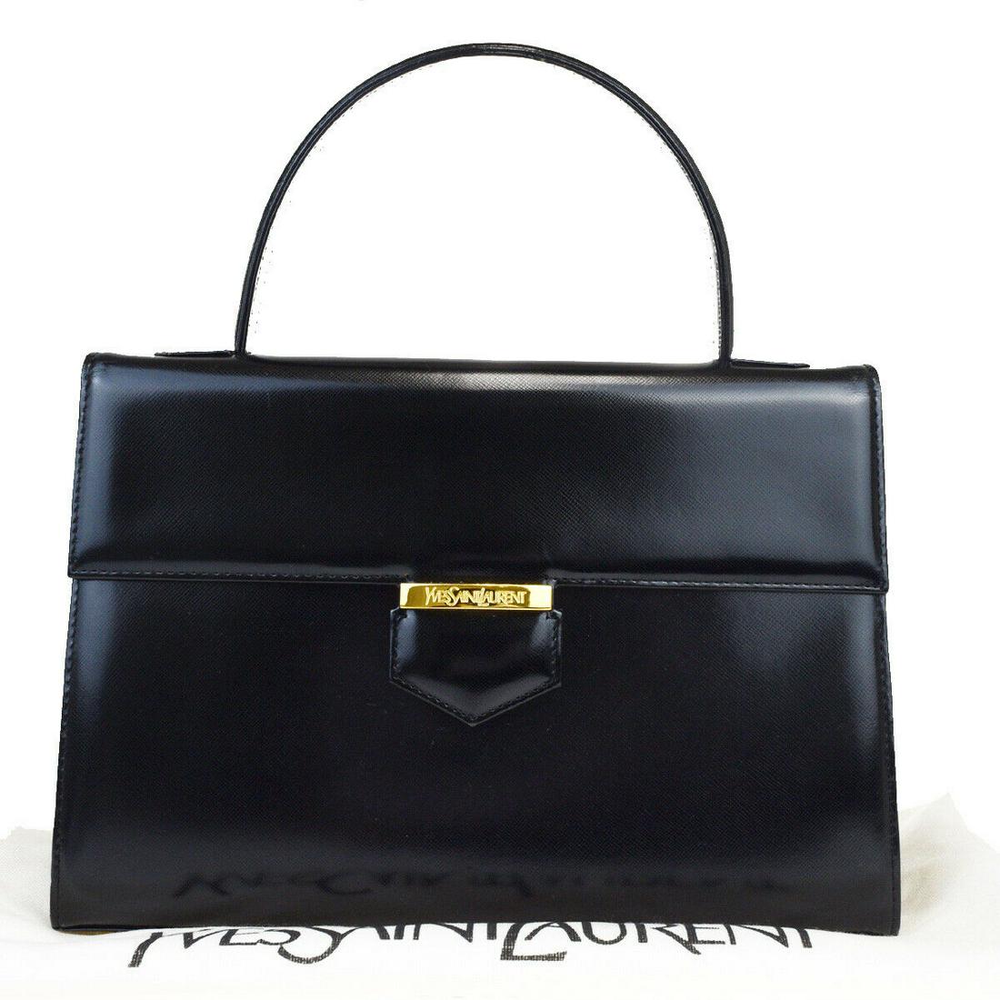 Authentic Yves Saint Laurent Leather Hand Bag