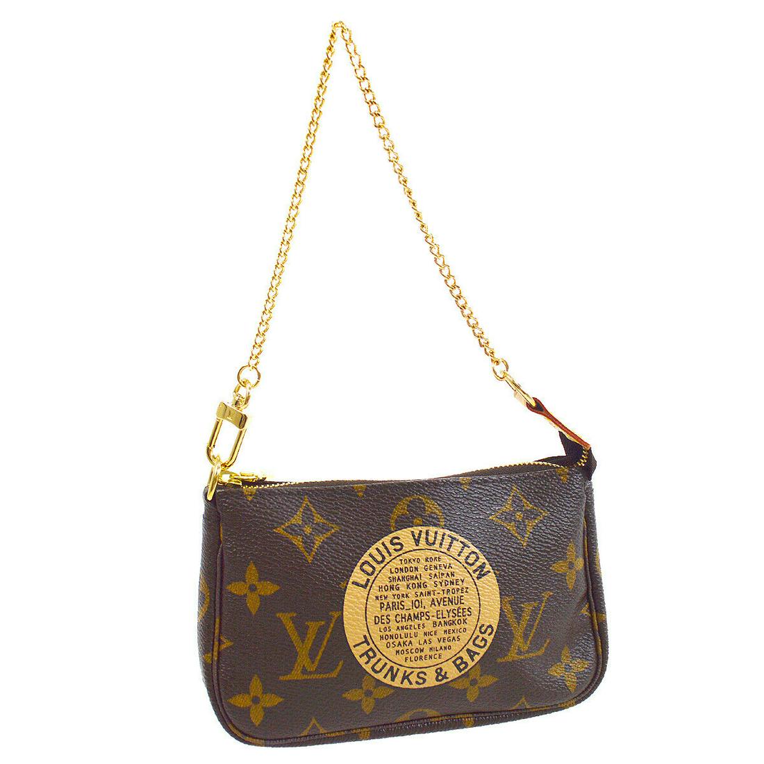 Authentic LOUIS VUITTON Monogram Canvas, Leather Hand: Brand: LOUIS VUITTON Material: Monogram Canvas, Leather Style: Hand Bag Color: Brown Size(inch): W6 in x H4 in x D1 in " Size(inch): W 5.9 x H 3.7 x D 1.2 "Handle Drop. 6.3 " Country of Origin: France