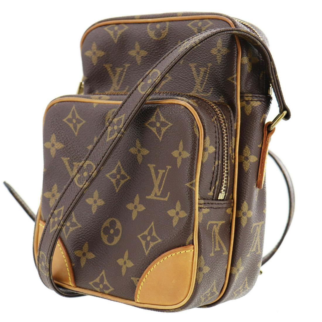 Authentic LOUIS VUITTON VINTAGE Monogram Canvas Leather: Brand: LOUIS VUITTON Material: Monogram Canvas Leather Style: Shoulder Bag Color: Brown Size(Inch): H 8.2 x D 3.9 x L 5.9Shoulder : 44.4 - 51.9 Country of Origin: France All Bidhaus items come with a 