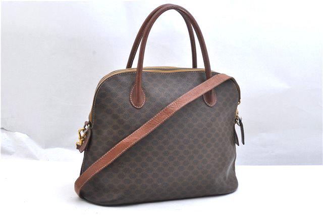 Authentic CELINE PVC/Leather Hand Bag: Brand: CELINE Material: PVC/Leather Style: Hand Bag Color: Brown Size(inch): W12 x H9.3 x D4.9" / Handle Drop 4.1"(Approx) Country of Origin: Italy Accessory: ShoulderStrap All Bidhaus items come with