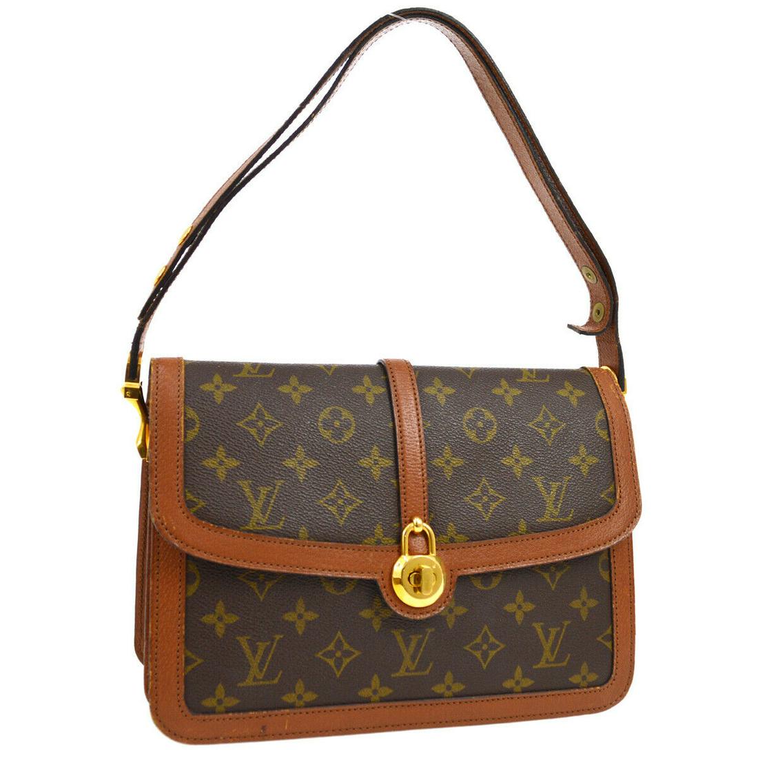 Authentic LOUIS VUITTON Monogram Canvas, Leather: Brand: LOUIS VUITTON Material: Monogram Canvas, Leather Style: Shoulder Bag Color: Brown Size(inch): W10.6 x H7.9 x D3.9 " / Strap Drop: 7.1 or 15.7 Size(inch): W 10.6 x H 7.9 x D 3.9 "Strap Drop. 7.1
