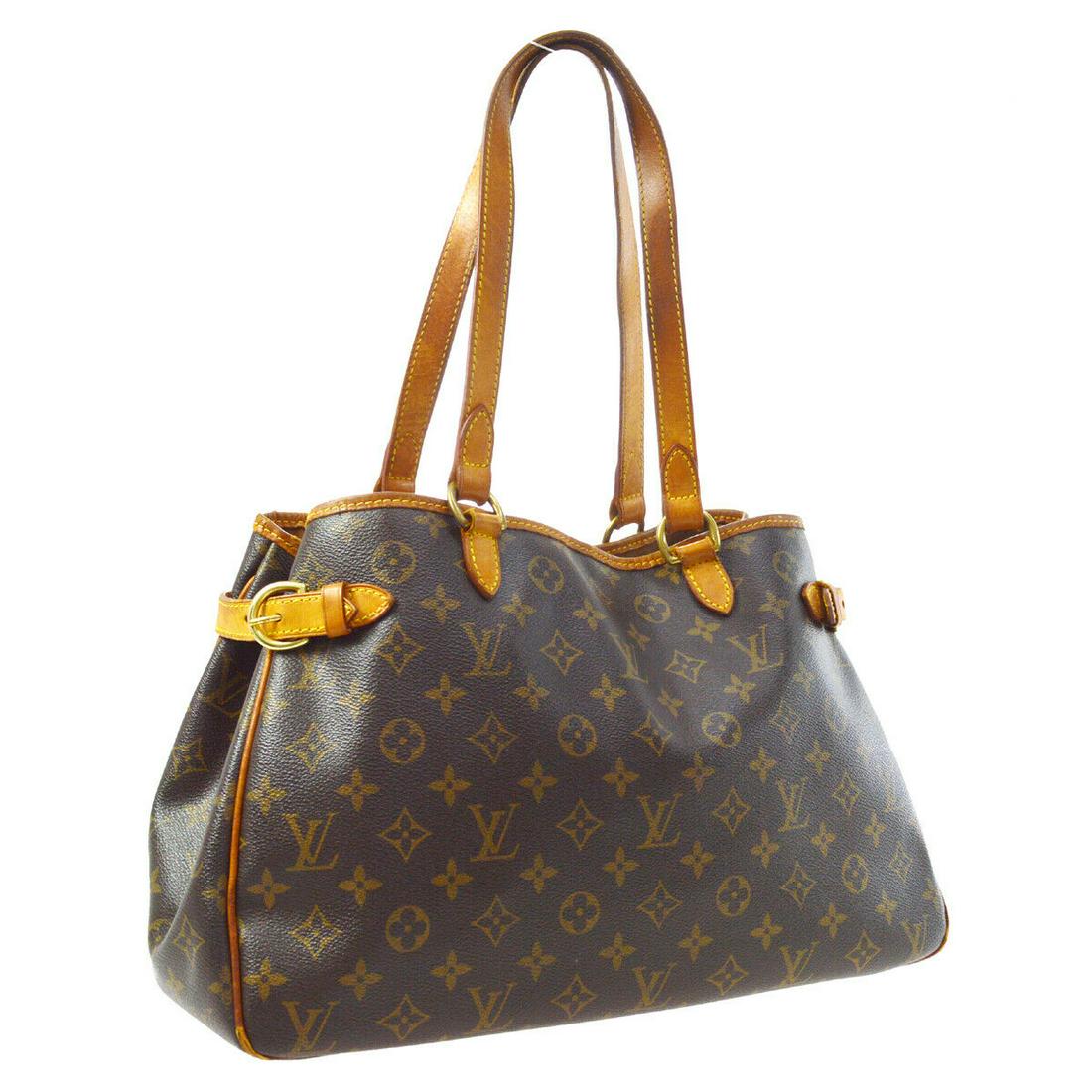 Authentic LOUIS VUITTON BATIGNOLLES Monogram Canvas,: Brand: LOUIS VUITTON Material: Monogram Canvas, Leather Style: Totes & Shoppers Color: Brown Size(inch): W14.6 x H9.8 x D5.1 " Country of Origin: France Come with: - All Bidhaus items come with a 100%