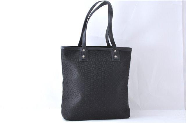 Authentic CELINE Canvas/Leather Tote Bag: Brand: CELINE Material: Canvas/Leather Style: Tote Bag Color: Black Size(inch): W10 x H11.4 x D3.9" / Handle Drop 8.1"(Approx) Country of Origin: Italy Accessory: There is no ItemBox and DustBag.We wi