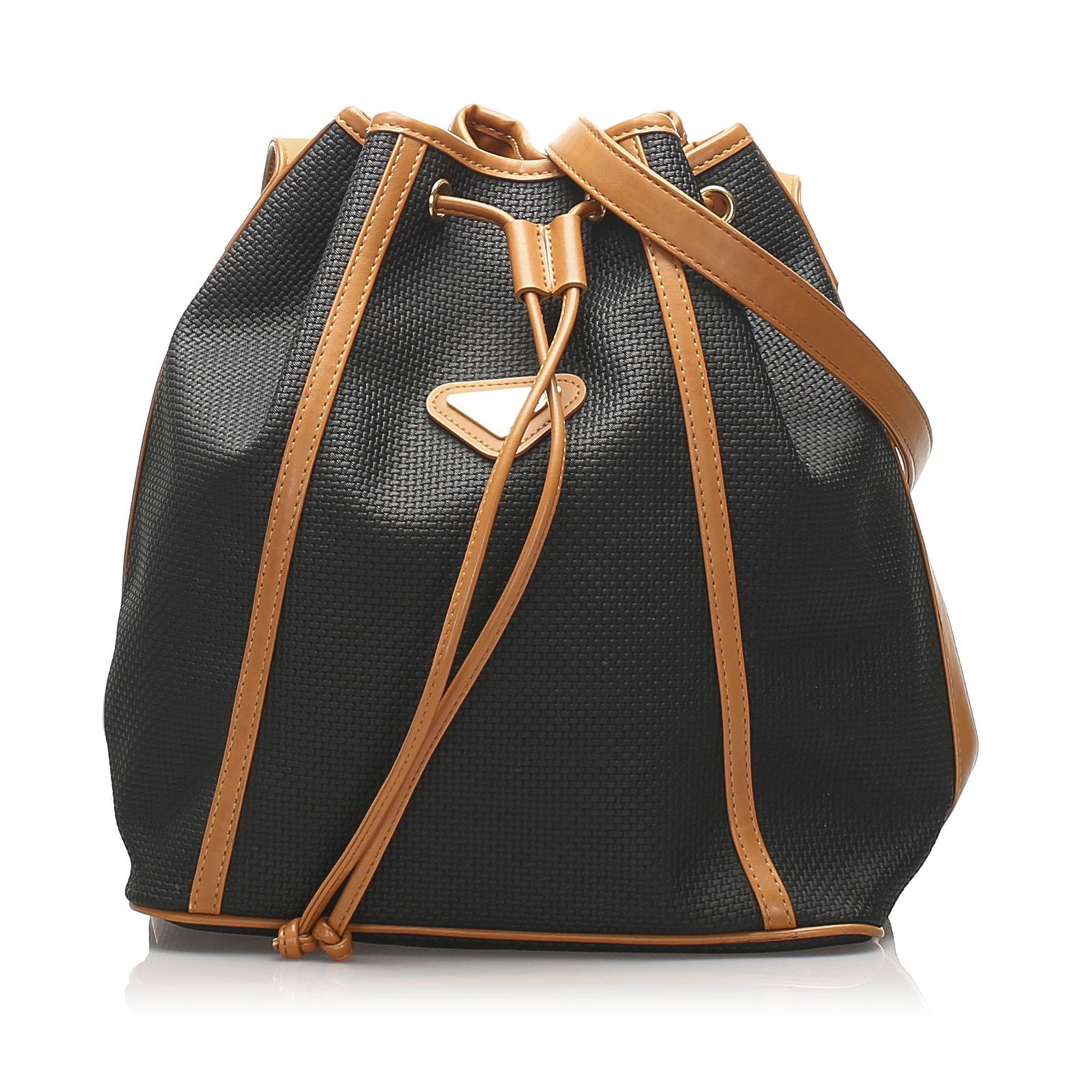 Authentic YSL Drawstring PVC Bucket Bag: This bucket bag features a PVC body with leather trim flat leather strap a drawstring closure and an interior zip pocket. Brand: YSL Model: Drawstring PVC Bucket Bag Origin: France Category: Bucket Ba