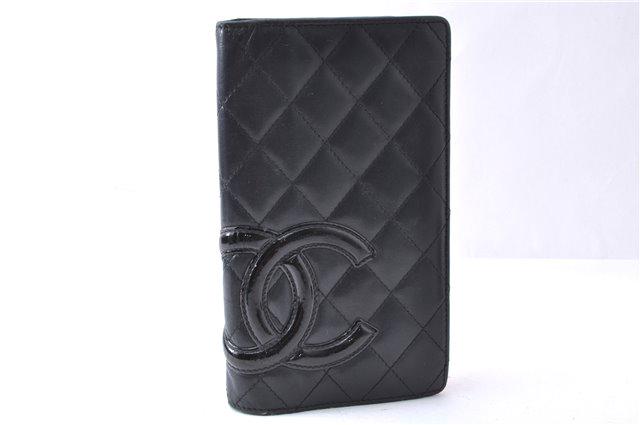 Authentic CHANEL Calf Skin Wallet: Brand: CHANEL Material: Calf Skin Style: Wallet Color: Black Size(inch): W7.1 x H3.9 x D1"(Approx) Country of Origin: Italy Accessory: There is no ItemBox and DustBag.We will send only in photo. All B