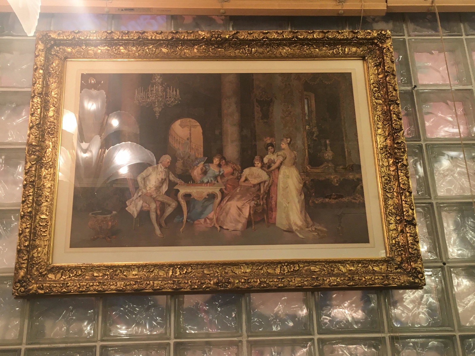 Antiqie Francesco Beda The Game of Chest Print in a: Antiqie Francesco Beda The Game of Chest Print in a Gold Gilded Ornate Carved Wood Antique Frame 1840 - 1900 H 36 W 46 D 2 Good condition See Terms & Conditions or contact us for shipping rates. It is
