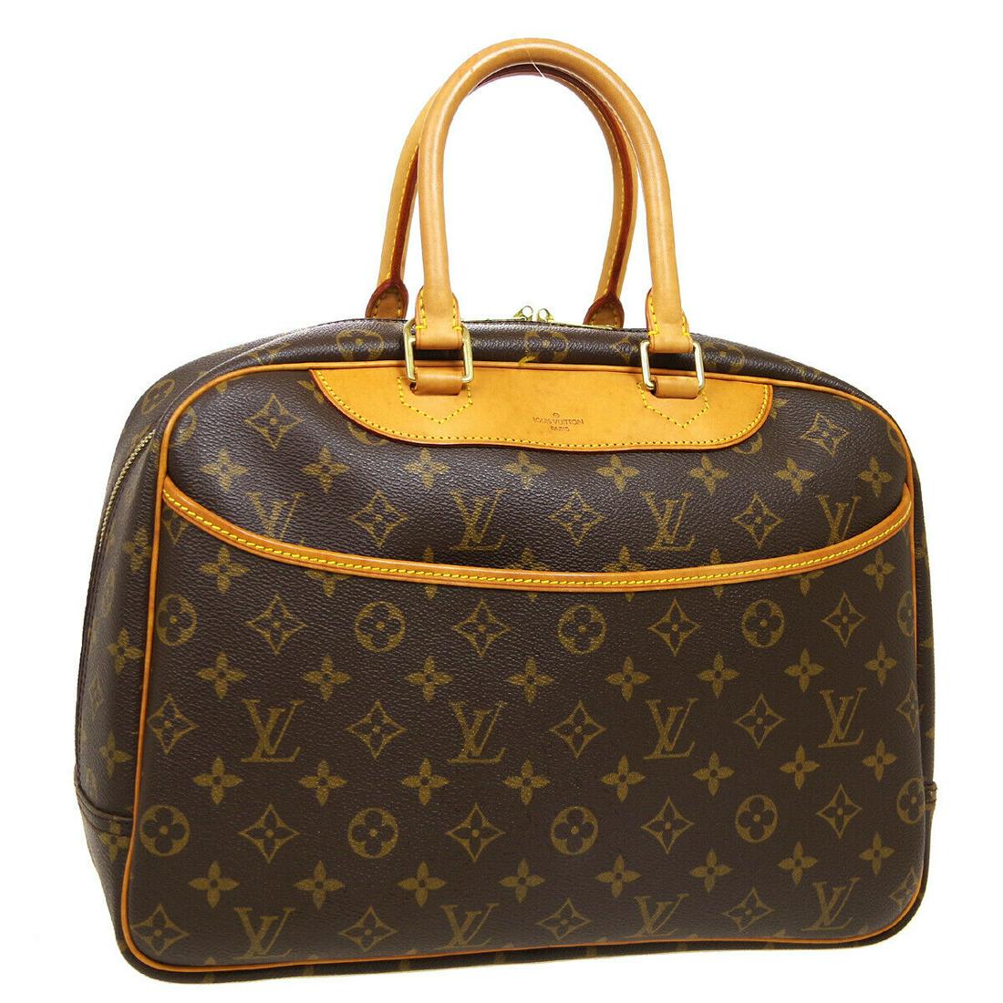 Authentic LOUIS VUITTON Monogram: Brand: LOUIS VUITTON Model: Monogram Country of Origin: France Material: PVC Color: Brown Size (Inch): W 13.8 x H 10.2 x D 5.1 " Handle Drop. 5.5 " Size (CM): W 35.0 x H 26.0 x D 13.0 cm Handle Drop. 