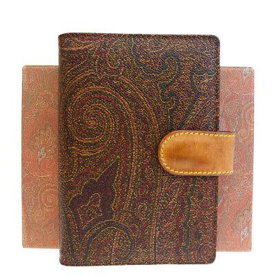 Authentic ETRO Day Planner: Brand: ETRO Model: Day Planner Country of Origin: Material: Color: Bordeaux/Pvc Leather Size (Inch): W3.9X H5.7X D0" Size (CM): W10X H14.5X D0Cm All Bidhaus items come with a 100 % money-back authenti