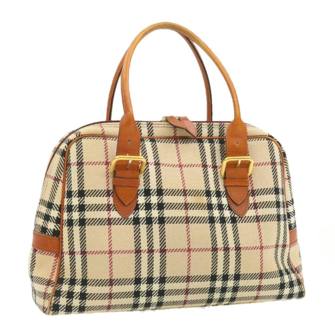 Authentic BURBERRY Nova Check Tote Bag Canvas Orange: Brand: BURBERRY Style: Tote Bag Material: Canvas Color: Beige/ Orange Made In: - Size (Inches): W13.77 x H9.44 x D4.72inch / Shoulder Drop 5.51-7.08inch(Approx) Exterior Condition: Canvas : lose s