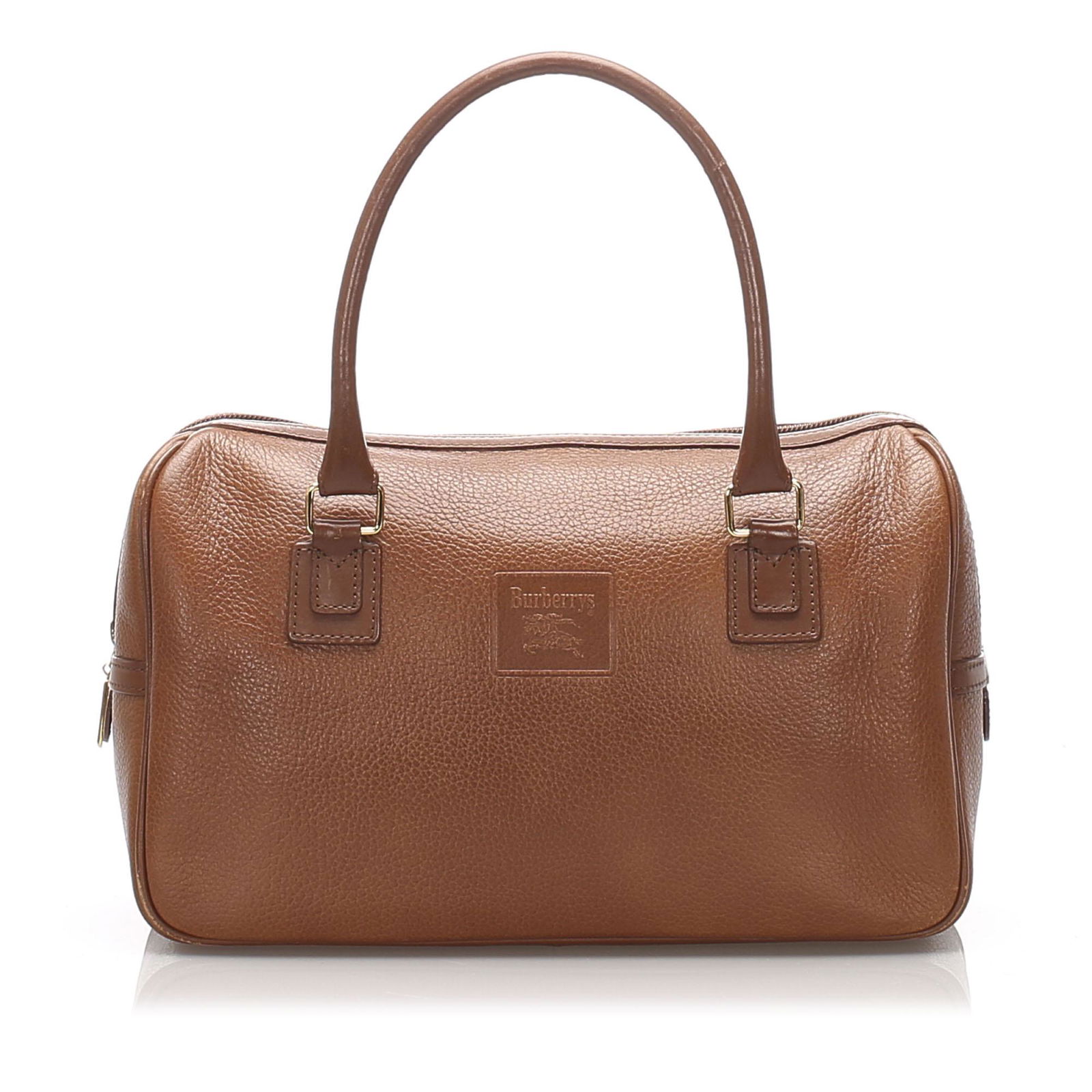 Authentic Burberry Leather Handbag: This handbag features a leather body, rolled leather handles, a top zip closure, and interior zip and slip pockets. Brand: Burberry Model: Leather Handbag Origin: United Kingdom Category: Handbag Colo