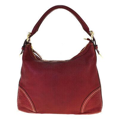 Authentic GUCCI Shoulder Bag: Brand: GUCCI Model: Shoulder Bag Country of Origin: Italy Material: Leather Color: Red Size (Inch): W13.4X H9.8X D3.9" Size (CM): W34X H25X D10Cm All Bidhaus items come with a 100 % money-back authent