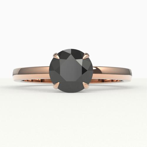 2 ctw Black Diamond Designer Engagment Ring 14k Rose: 2 ctw Black Diamond Designer Engagment Ring 14k Rose Gold Designer Brand Luxury Jewelry, made in the USA Suggested Retail Price: $5,050 Factory offers perfect factory sizing, for all rings & custom le