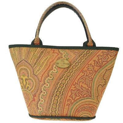 Authentic ETRO Handbag: Brand: ETRO Model: Handbag Country of Origin: Unknown Material: Nylon Color: Brown Size: 15Cm X 14Cm X 8Cm / 5.9 X 5.51 X 3.14 Handle Drop 9Cm / 3.54 All Bidhaus items come with a 100 % money-