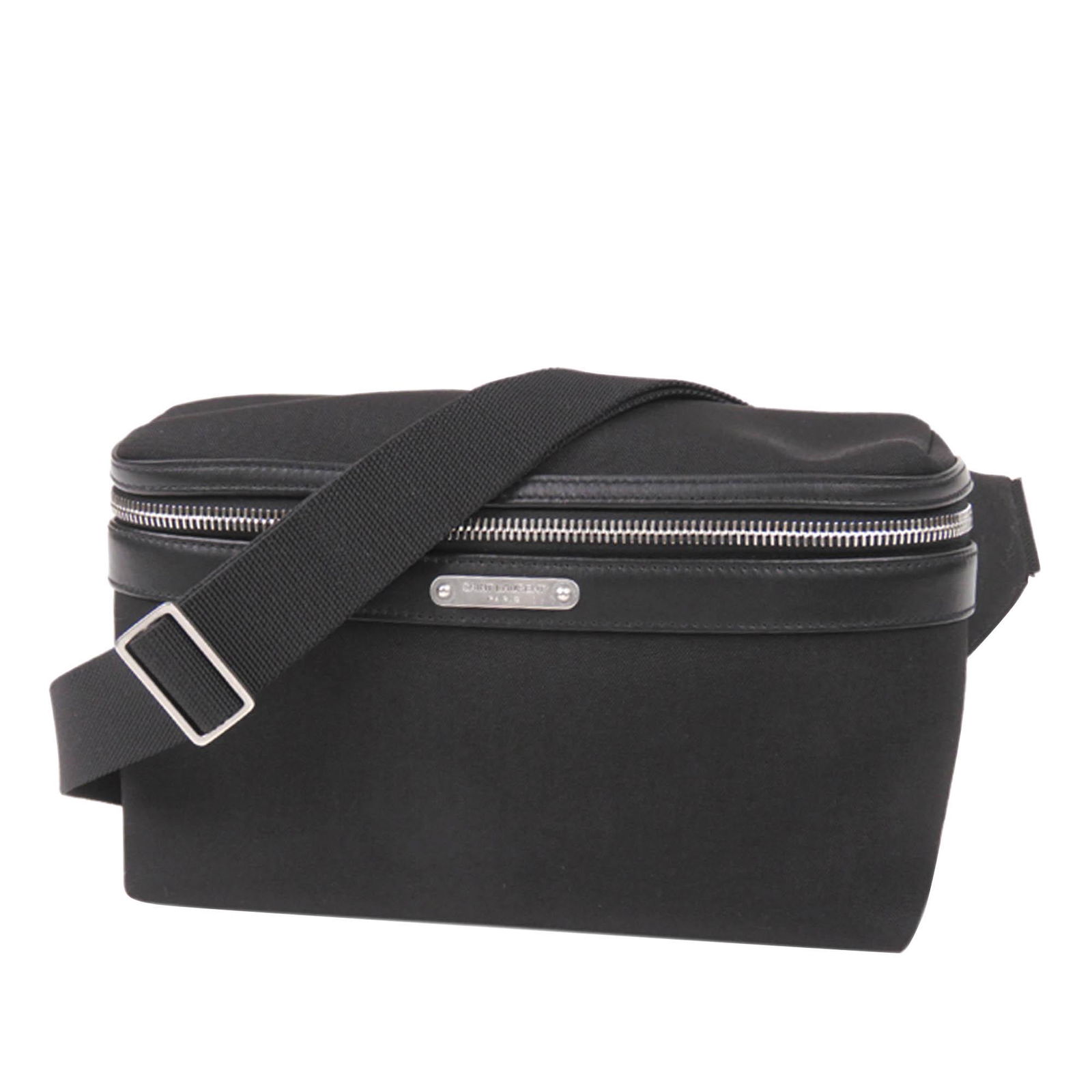 Authentic YSL Nylon Belt Bag: This belt bag features a nylon body a back exterior zip pocket an adjustable flat leather strap a top zip around closure and an interior slip pocket. Brand: YSL Model: Nylon Belt Bag Origin: France Ca