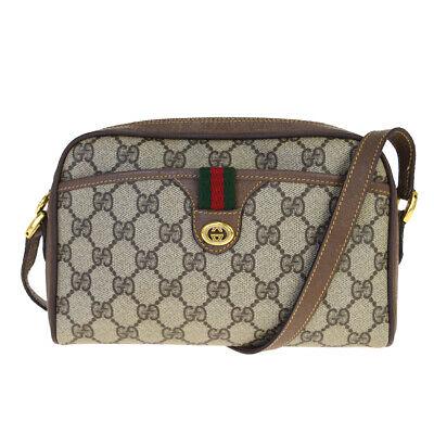 Authentic GUCCI Shoulder Bag: Brand: GUCCI Model: Shoulder Bag Country of Origin: Italy Material: PVC Color: Brown Size: 14Cm X 21.5Cm X 3.5Cm / 5.51 X 8.46 X 1.37 Strap Length 50.5Cm - 55.5Cm / 19.88 - 21.85 All Bidhaus i