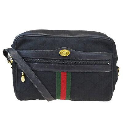 Authentic GUCCI Shoulder Bag: Brand: GUCCI Model: Shoulder Bag Country of Origin: Italy Material: Leather Color: Black Size (Inch): W7.9X H6.7X D2.2" Size (CM): W20X H17X D5.5Cm All Bidhaus items come with a 100 % money-back authe