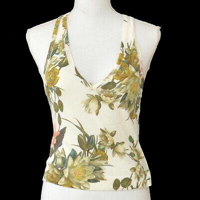 Authentic DIOR Top: Brand: DIOR Model: Top Country of Origin: Italy Material: 85% Cotton 15% Cashmere Color: Brown White Size (Inch): :Notation size : #F=38 GB=10 D=36 USA=6 I=42 Shoulder Width : 11.0 " / 28.0 cm