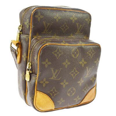 Authentic LOUIS VUITTON Monogram Crossbody Strap: Brand: LOUIS VUITTON Model: Monogram Crossbody Strap Country of Origin: France Material: Leather Color: Brown Size (Inch): W 5.9 x H 8.3 x D 3.7 " Strap Drop. 17.7 - 20.5 " Size (CM): W 15.0 x H 21.0 