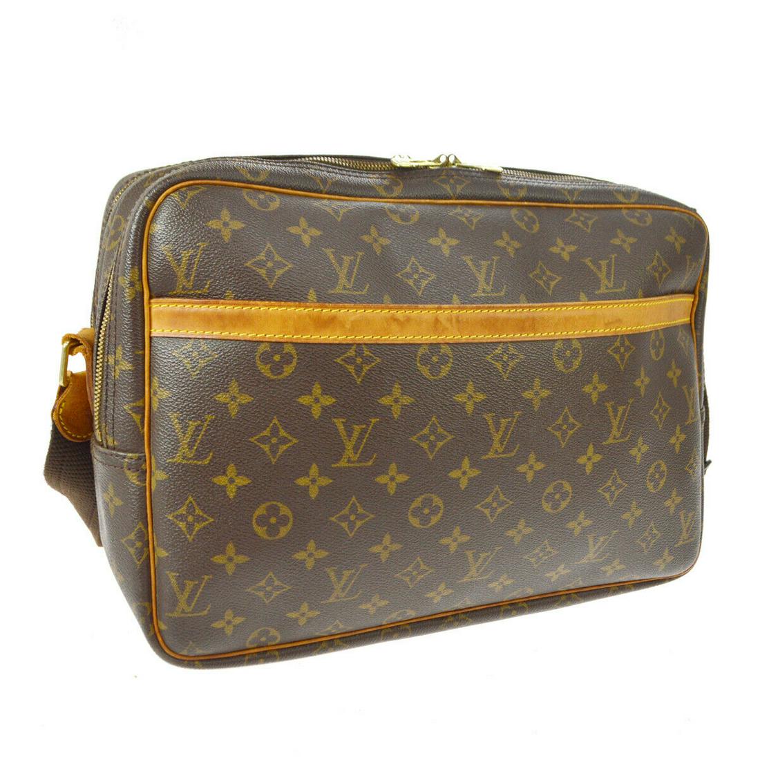 Authentic LOUIS VUITTON Monogram Crossbody Strap: Brand: LOUIS VUITTON Model: Monogram Crossbody Strap Country of Origin: France Material: PVC Color: Brown Size (Inch): W 14.2 x H 10.6 x D 5.9 " Strap Drop. 8.7 - 19.7 " Size (CM): W 36.0 x H 27.0 x D