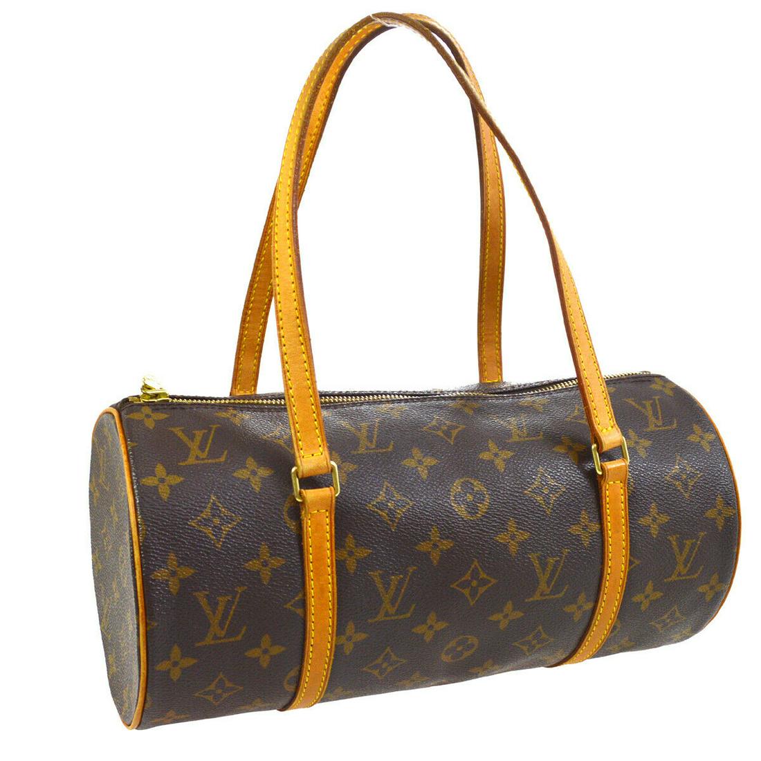 Authentic LOUIS VUITTON Papillon 30 Hand Bag: Brand: LOUIS VUITTON Model: Papillon 30 Hand Bag Country of Origin: France Material: Leather Color: Brown Size (Inch): W 11.8 x H 5.9 x D 5.9 " Handle Drop. 8.3 " Size (CM): W 30.0 x H 15.0 x D 15.0 c