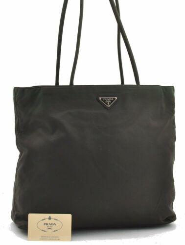 Authentic PRADA Tote Bag: Brand: PRADA Model: Tote Bag Country of Origin: Italy Material: Nylon Color: Khaki Bag Length: 13.4inches (34cm) Bag Height: 11.6inches (29.5cm) Bag Depth: 3.7inches (9.5cm) All Bidhaus items come wit
