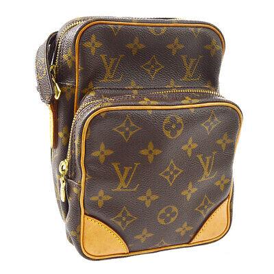 Authentic LOUIS VUITTON Monogram Crossbody Strap: Brand: LOUIS VUITTON Model: Monogram Crossbody Strap Country of Origin: France Material: Leather Color: Brown Size (Inch): W 5.9 x H 8.3 x D 3.5 " Strap Drop. 17.3 - 20.9 " Size (CM): W 15.0 x H 21.0 