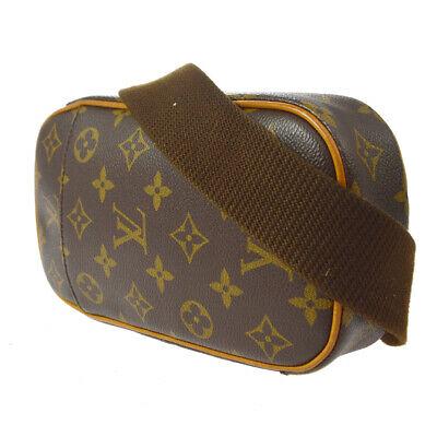 Authentic MONOGRAM Crossbody / Bum Bag: Brand: MONOGRAM Model: Crossbody / Bum Bag Country of Origin: Spain Material: Canvas Color: Brown Size (Inch): W 5.1 x H 8.7 x D 2.0 " Strap total length. 53.5 " Size (CM): W 13.0 x H 22.0 x D 5.0 cm 