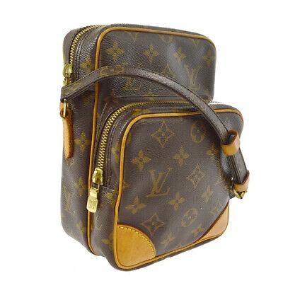 Authentic LOUIS VUITTON Monogram Crossbody Strap: Brand: LOUIS VUITTON Model: Monogram Crossbody Strap Country of Origin: France Material: Leather Color: Brown Size (Inch): W 5.9 x H 8.3 x D 3.5 " Strap Drop. 17.7 - 21.7 " Size (CM): W 15.0 x H 21.0 