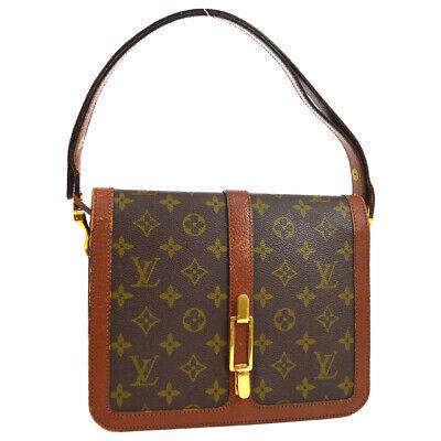 Authentic LOUIS VUITTON Monogram Shoulder Strap: Brand: LOUIS VUITTON Model: Monogram Shoulder Strap Country of Origin: France Material: Leather Color: Brown Size (Inch): W 9.8 x H 7.9 x D 3.9 " Strap Drop. 7.1 or 15.0 " Size (CM): W 25.0 x H 20.0 x