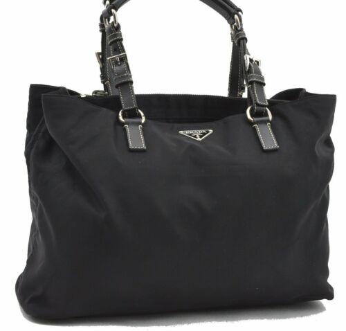 Authentic PRADA Tote Bag: Brand: PRADA Model: Tote Bag Country of Origin: Italy Material: Nylon Color: Black Bag Length: 13.8inches (35cm) Bag Height: 9.8inches (25cm) Bag Depth: 3.5inches (9cm) All Bidhaus items come with a 1