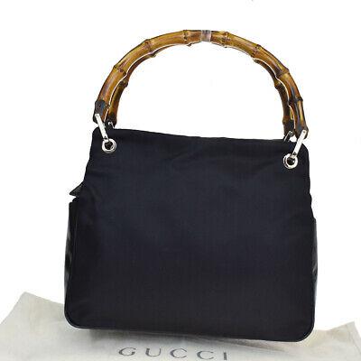 Authentic GUCCI Hand Bag: Brand: GUCCI Model: Hand Bag Country of Origin: Material: Leather Color: Black Size (Inch): W9.4X H7.5X D3.1"Size (CM): W24X H19X D8Cm All Bidhaus items come with a 100 % money-back authenticity guara