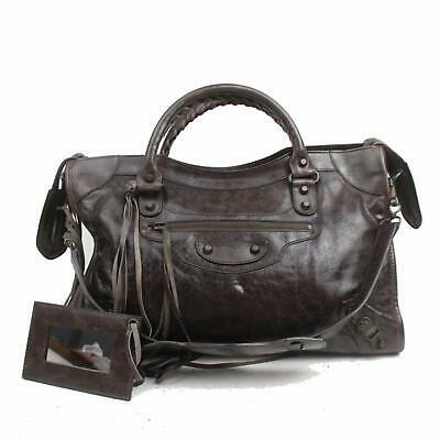 Authentic BALENCIAGA Hand Bag: Brand: BALENCIAGA Model: Hand Bag Country of Origin: Italy Item Condition (Outside) Minor scratch partially (Outside) Minor stain partially (Handle) Minor scratch on a part of handle (Shoulder) Minor 