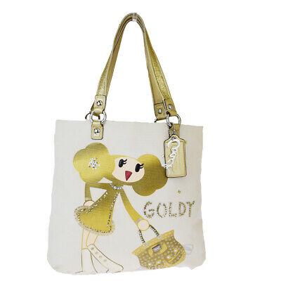 Authentic COACH Shoulder Bag: Brand: COACH Model: Shoulder Bag Country of Origin: China Material: Leather Color: Ivory Size: 35Cm X 38Cm X 7Cm / 13.77 X 14.96 X 2.75 Strap Drop 22.5Cm / 8.85 All Bidhaus items come with a 100 % mon