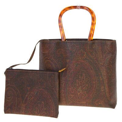 Authentic ETRO Handbag: Brand: ETRO Model: Handbag Country of Origin: Italy Material: PVC Color: Bordeaux Size: 20Cm X 24Cm X 7Cm / 7.87 X 9.44 X 2.75 Handle Drop 10Cm / 3.93 All Bidhaus items come with a 100 % money-back au