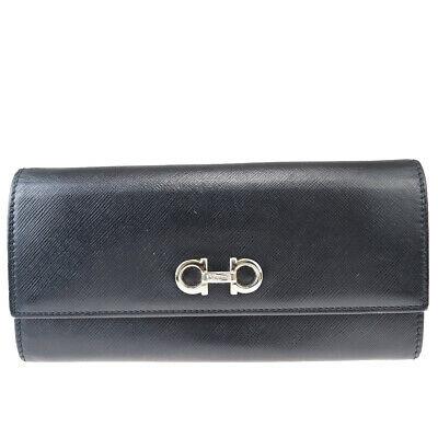 Authentic SALVATORE FERRAGAMO Bifold: Brand: SALVATORE FERRAGAMO Model: Bifold Country of Origin: Italy Material: Leather Color: Black Size (Inch): W7.5X H3.9X D0"Size (CM): W19X H10X D0Cm All Bidhaus items come with a 100 % money-back au